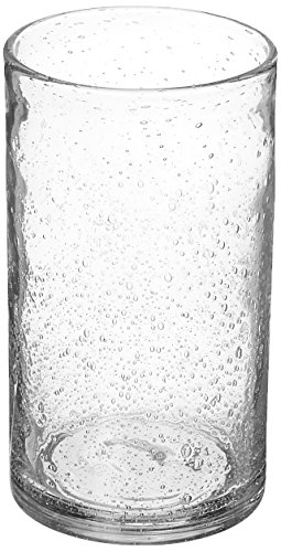 Tag Bubble Tumbler Glass, 18-Ounce, Clear, Set of 6
