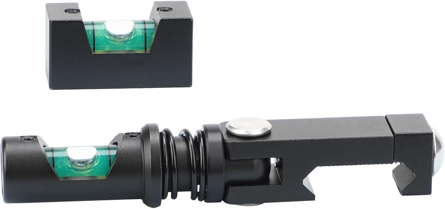 Foldable Scope Bubble Level Picatinny Level Scope Leveling Kit Professional Design High Precision (Gold)