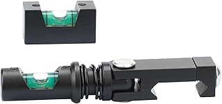 Foldable Scope Bubble Level Picatinny Level Scope Leveling Kit Professional Design High Precision (Black)