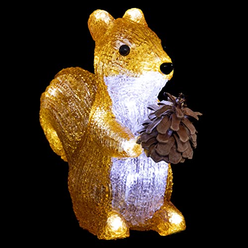 WEB2O Deco Weihnachten Form Acryl Eichhörnchen H18 T braun Cover