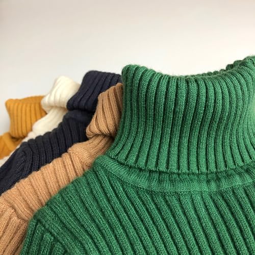 Turtle Neck Knitted Pullover for Kids Boys Girls Long Sleeve Thicken Warm Knit Pullover Underwear Fall Winter4