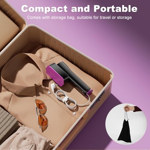 TOPPLEE Plancha Vertical Vapor, 2 en 1 Vaporizador de Mano para Ropa y Plancha para Ropa, Plancha Vertical Portátil de 1300W, 10 Minutos de Vapor Continuo, Vaporizador de Ropa para Viajes y Hogar - imagen 3