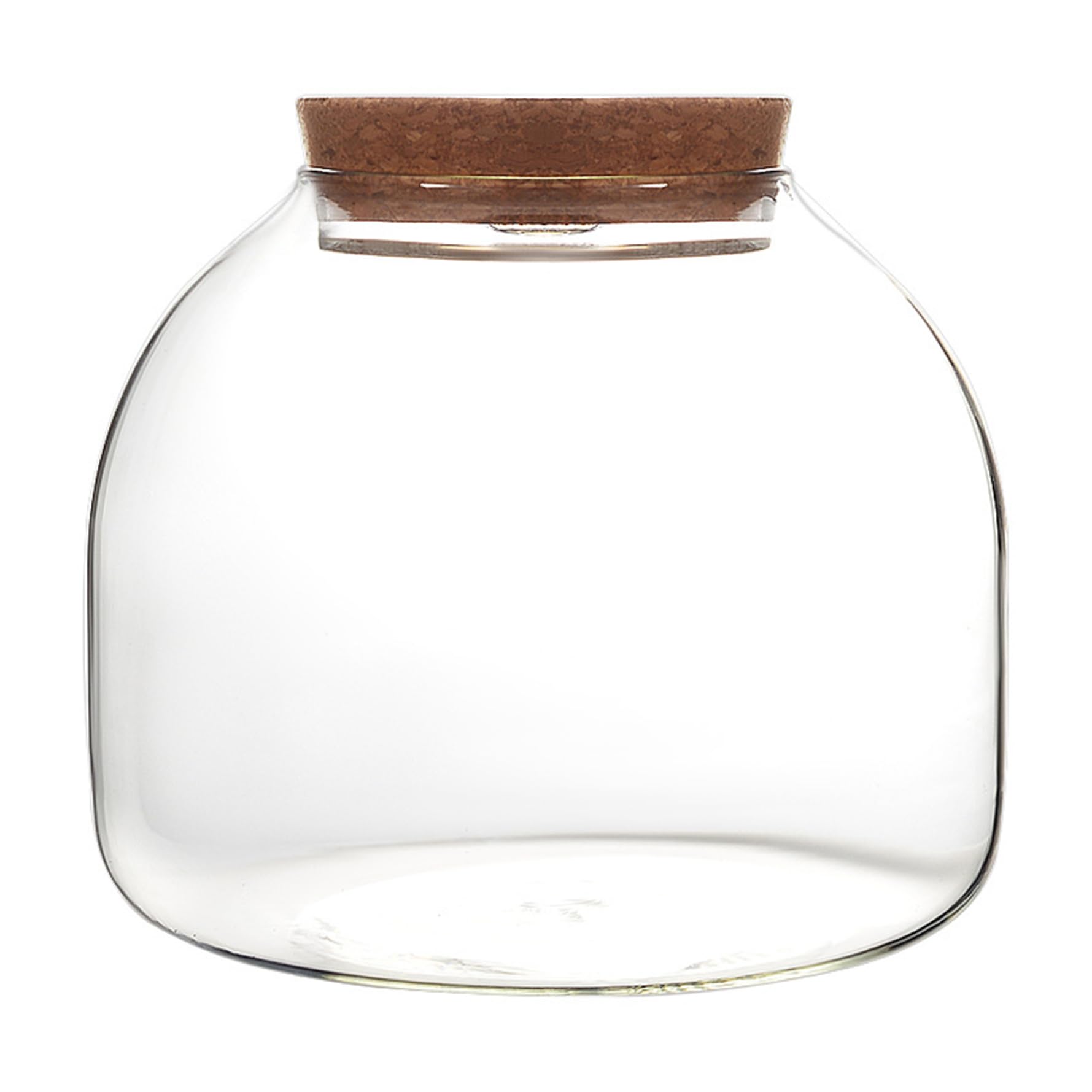 Terrarium en verre pour plantes de 1600 ml avec son bouchon en liège naturel