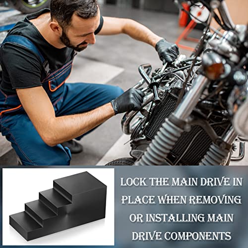 Frienda 2 Pieces Primary Twin Drive Cam Locking Tool In Transmissions Chains Single Locking Tool Universal Polyurethane Compatible With Glide Road King Softail, Black #TOP6