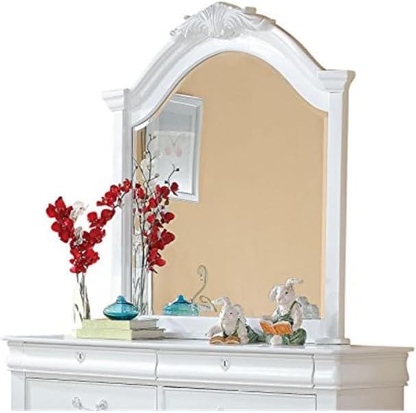 HomeStock Victorian Vibes Mirror, White