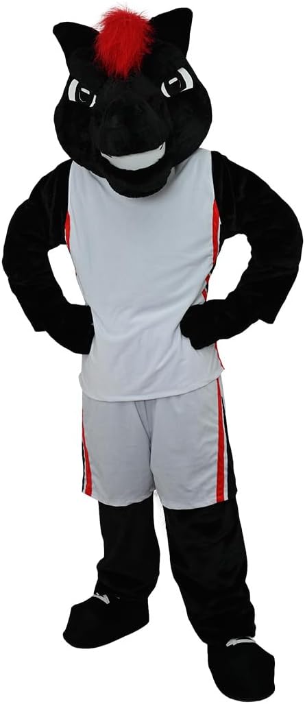 Dark Horse Mascot Costume Adult Cosplay