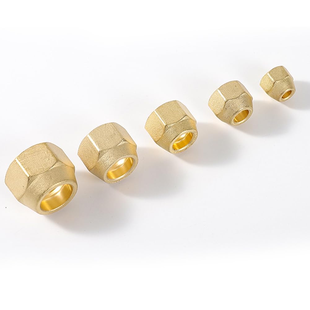 2 dadi filettati da 5/8 pollici per tubi refrigeranti da 5/8" per condizionatori d'aria da 5/8", tubo per il montaggio di condizionatori d'aria split
