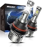 SEALIGHT 9004 Fog Bulbs, X4I Super Bright 9004 Light Powersport, H8 Bulbs Cool White with Cooling Fan, 9004 Bulbs or Fog Plug and Play, Pack of 2