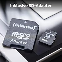 Intenso microSDHC 8GB Class 4 Speicherkarte inkl. SD-Adapter, schwarz – Ansicht 3