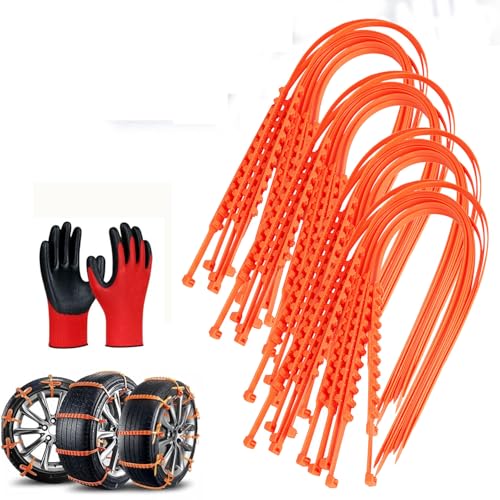 10/20/30/40PCS Universal Anti-Skid Snow Tire Chains, 2026 New Reusable Emergency