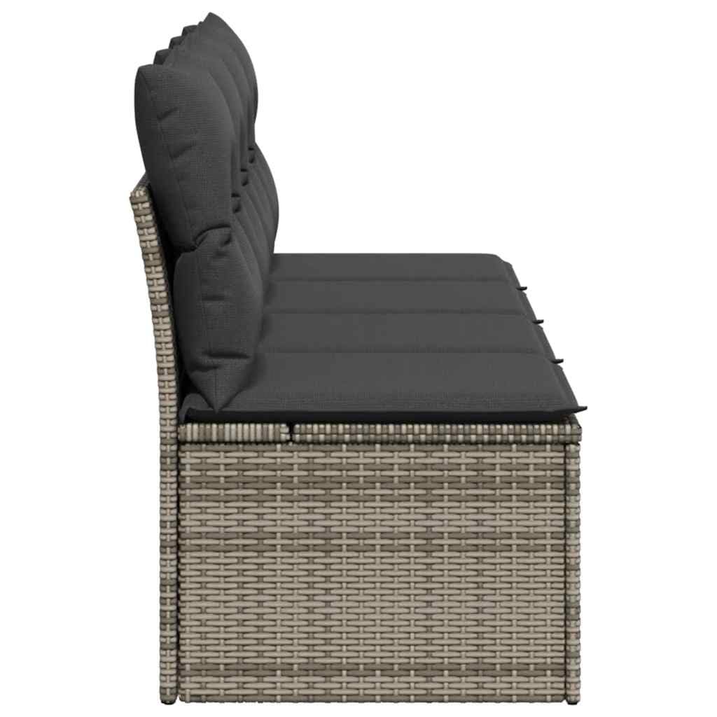 Générique Canapé de Jardin 4 Places avec Coussins Gris résine tressée,Meubles,Mobilier de Jardin,Sièges de Jardin,Canapés de Jardin,366116
