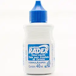 Tinta para Carimbo azul 40ml Radex