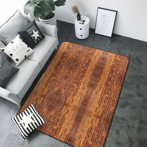 Tapis imprimé briques industrielles tapis doux salon chambre bureau