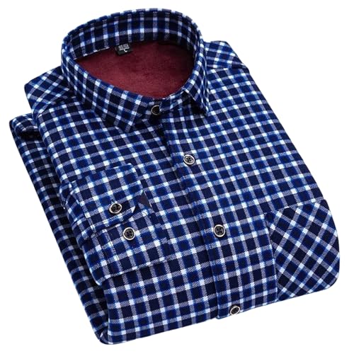 Chemise a carreaux plus epaisse USTZFTBCL haut chaud manche longue homme