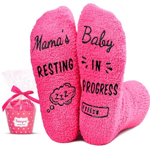 Image of HAPPYPOP Pregnancy Gifts for Expecting Mom - Pregnant Mom Socks, Mother's Day Gifts, Ivf Gifts