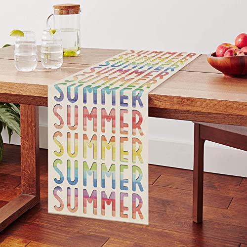 Summer Table Runner Gradient Summer Table Runner For Seasonal Dresser Home Kitchen Dining Table Party Decor 13 X 72 Inch #TOP2