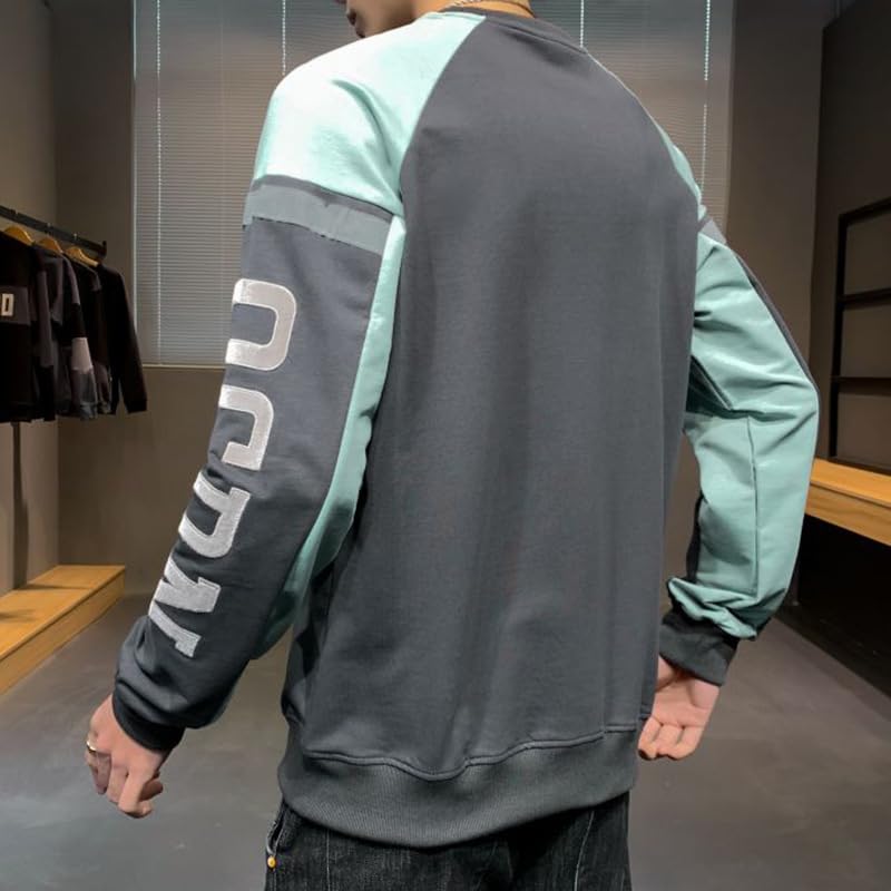 Sweat-shirts pour hommes hauts de mi-saison vêtements amples casual - 5