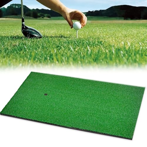 Rimikuru ゴルフマット ゴルフ 練習 人工芝 マット ゴルフ練習 ゴルフ練習マット 練習用 素振り 室内 屋外 パター 厚手 カーペット (30cm×60cm)