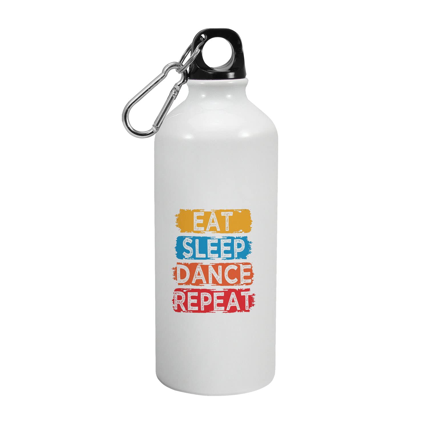 Happu - Printed Aluminium Sipper Bottle, Eat Sleep Repeat Designs, Eat Sleep Dance Repeat, Gift for Dancers, Choreographers, Artists, Gift for Boys, Girls, Friends, Relatives, 4764-AB-600
