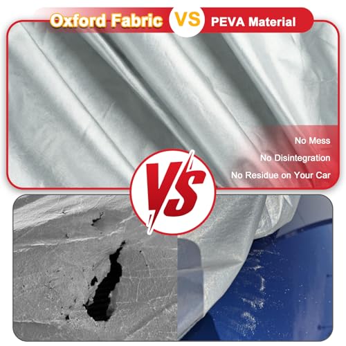 Image of Favoto Car Cover Waterproof Custom Fit for Honda Civic (1991-2026) | Windproof Heavy Duty Car Cover for Automobiles Outdoor with Reflective Strips All Weather Rain Dust Snow UV Protection