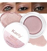 Kaely Single Cream Eyeshadow Pot, Champagne Shimmer Highly Pigmented Monochrome Eye Shadow Palett...