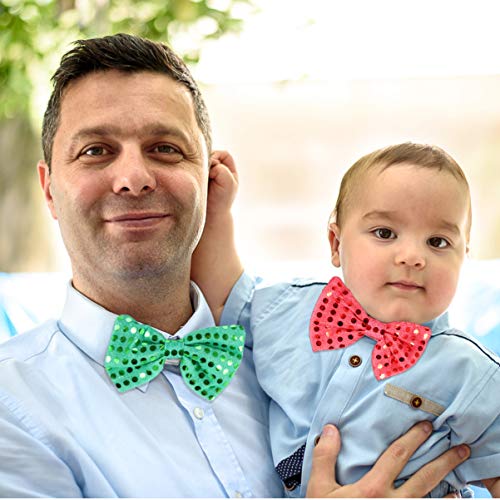 FAVOMOTO 4 Pcs Crianças Led Conjunto de Gravata Borboleta Engraçada Gravata Borboleta Brilhante Novi