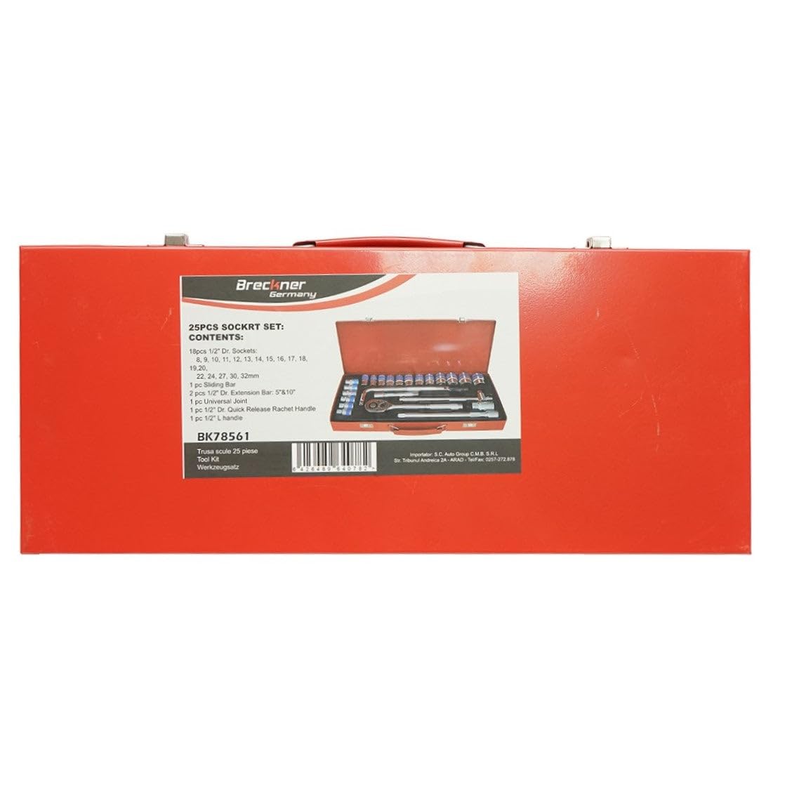 Set chiavi a bussola 8-32mm, 1/2 cacciavite a cricchetto 25 pezzi