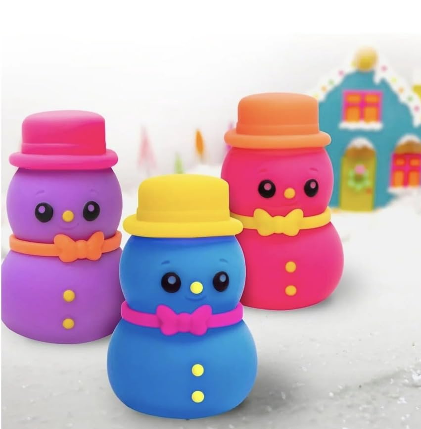 Nee Doh Squeeze Groovy The Glowman - Glows in the Dark! Crunches Dust Like Snow , 1 Color Chosen at Random image 10