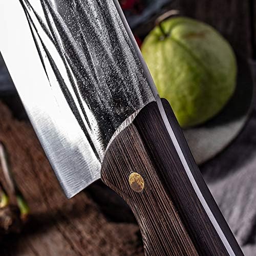 Meat Cleaver, Forged Chopping Knife Chinese Traditional Handmade Cleaver 5Cr15MoV Stainless Steel Kitchen Knives Meat Vegetable Cutlery