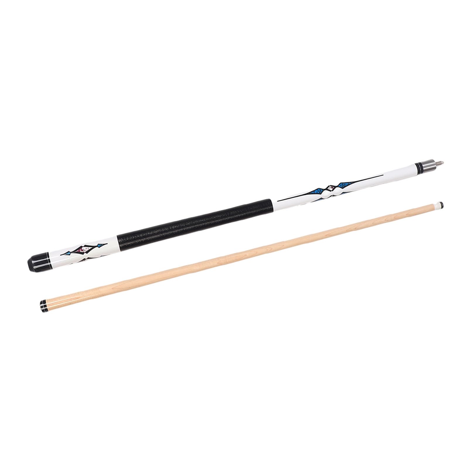 Sorandy Stecca da Biliardo in Legno di Acero con Punta Affusolata da 13 Mm, Stecca da Biliardo, in Gomma Nera con Design in 2 Pezzi, per Competizioni di Esercizi di Gioco, Ideale per