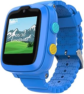 4G Kids Smart Watch - SpeedTalk Smartwatch SIM Card Included GPS Locator 2-Way Face to Face Call Voice & Video Camera SOS Alarm Remote Monitoring Worldwide Coverage in Select Countries 4 Years + Blue