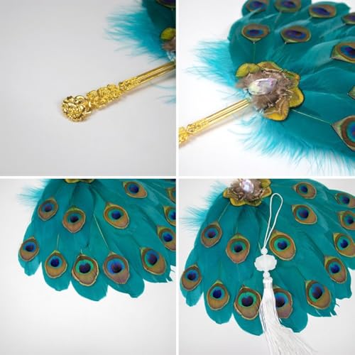 Éventail décoratif pour cosplay et soirées à thème rétro - 4