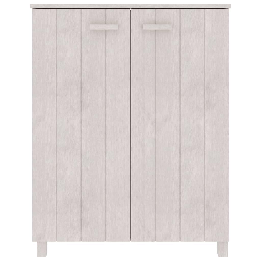 vidaXL Szafka na buty HAMAR, biała, 85x40x108 cm, lite sosna, szafka na obuwie, organizer na buty, organizer na obuwie, szafki na obuwie