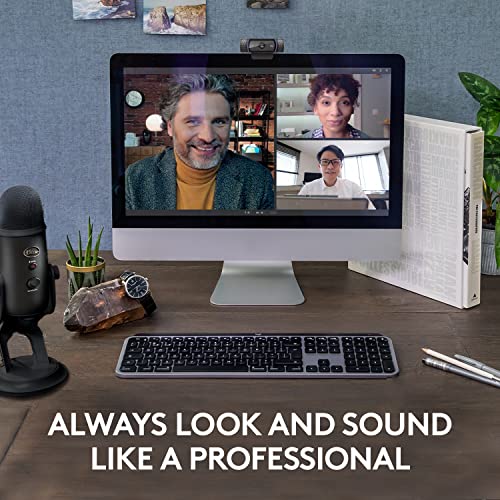 Image of Logitech C920x HD Pro Webcam, Full HD 1080p /30fps - Black w /Blue Yeti USB Microphone - Blackout