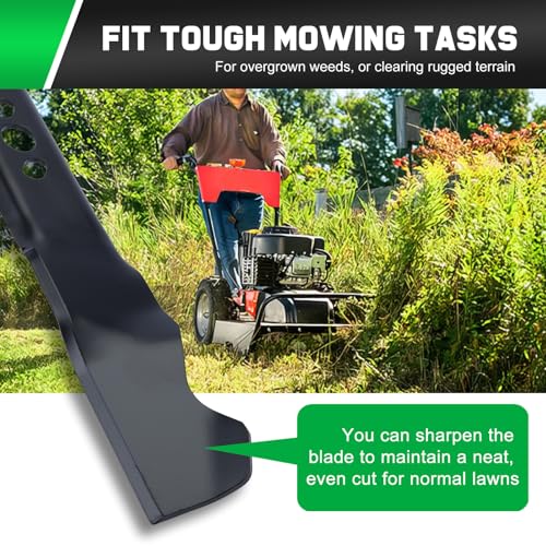 Image of Grasscool 2105300125A 20 Mower Blade Compatible with Hyper Tough Murray 20 inch MNA152505 MNA152701 Push Mower(Oval Center Hole)