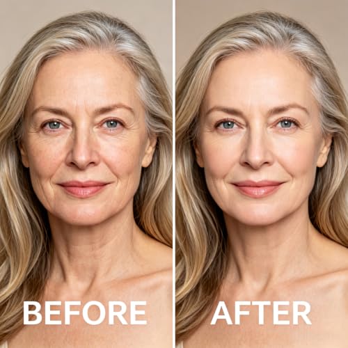 Color-Changing Foundation for Mature Skin, Blurs Imperfections & Fine Lines, Self-Adjusting Natural Finish, Buildable Light-to-Medium Coverage with Hypoallergenic Hydrating All Skin Types, Clear 30ml Detail