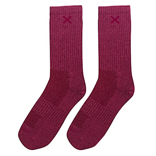 Image of Odd Sox - Basix Heather Athletic Crew Socks - Knit Cotton Cushioned Breathable Arch Support - Unisex Sizing