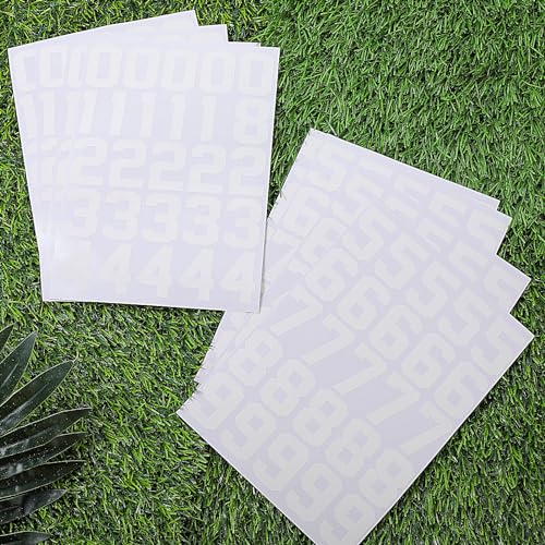 Bremorou 559046_1_WMZUIFNH Helmet Numbers, 8 Sheets Number Stickers 1-10 Football Helmet Stickers Baseball Vinyl Number Stickers Softball Helmet Numbers Self Adhesive Sports Number thumb #6