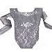 ISOCUTE Newborn Baby Photography Props Girl Bodysuit, Infant Lace Photo Clothes Romper(Gray)