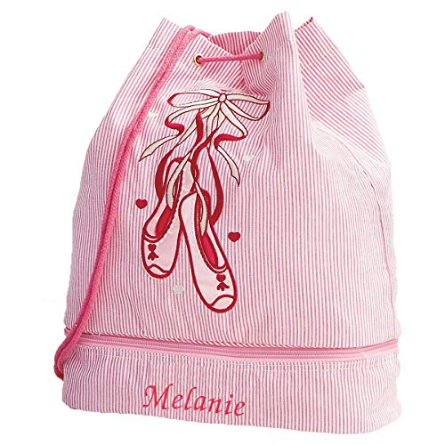 Lillian Vernon Personalized Kids Pink Ballet Bag, 16" Tall, Girls Ballet Tote4