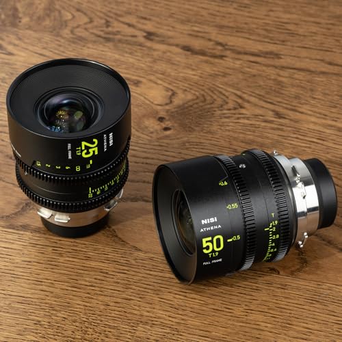 Image of NiSi - Athena Prime 50mm T1.9 Full Frame Cinema Lens, Compatible with ARRI PL Mount Cameras, Wide Angle Lens Full Frame, Quality Build, Great Low-Light Performance and Image Quality Camera Accessories | 50mm Focal Length, T1.9 Maximum Aperture, Full-Frame Coverage, Arri Pl Mount, 77mm Filter Thread and Rear Screw-in Filter
