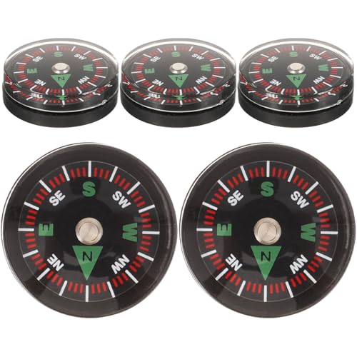 ABOOFAN 5pcs Mini Brújula Portátil para Camping miniatura 1