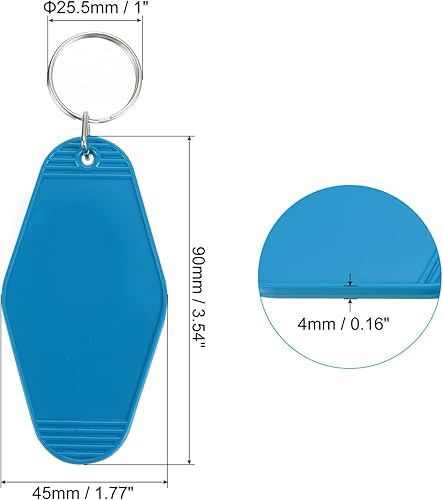 Vista 74 de PATIKIL Vintage Motel Llavero, en blanco Hotel Llaveros Llaveros
