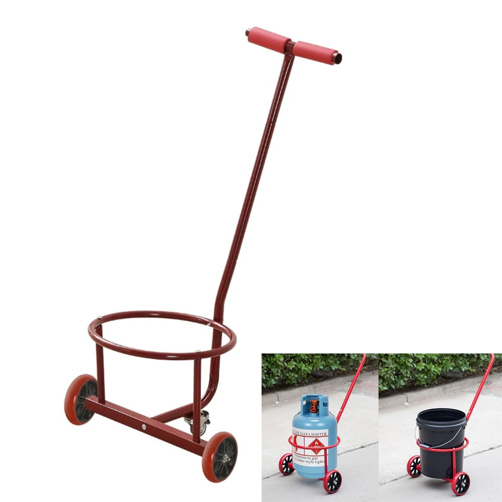 Portable Lightweight Hand Truck, Bucket Cart, Garbage Cart, Gas Bottle Transporter, Wheeled Trolley, with a 250-Pound Capacity, Suitable for Moving, Outdoor Use, Home, Travel, and More-image-40