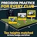 Amazique 5×4 Golf Mat, Non-Slip Hitting Mat with 40mm Total Thickness, 20mm Realistic Turf + 20mm EVA Foam Base, PGA Pro Trusted Indoor & Outdoor Golf Practice Mat with Training Kit, Green