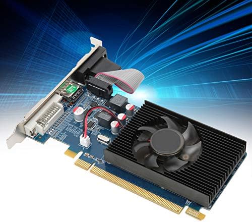 2G 64 Bit Graphics Card, DDR3 Low Noise Graphics Card, PCI Express 3.0 Slot Graphics, for AMD Computer Graphics Card, Accessories for Computer, Office, Desktop