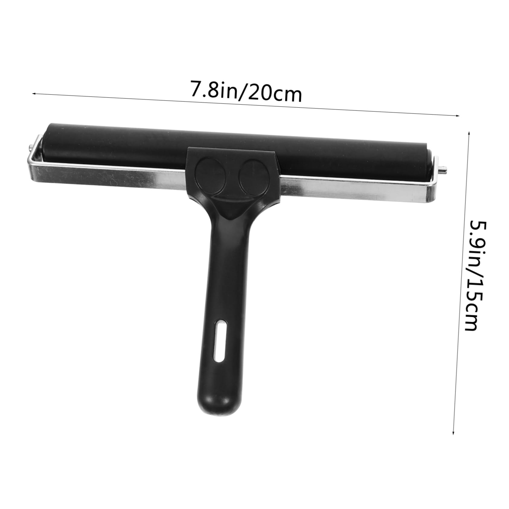 Rodillo Brayer de Goma Negro para Estampado, 4 Piezas