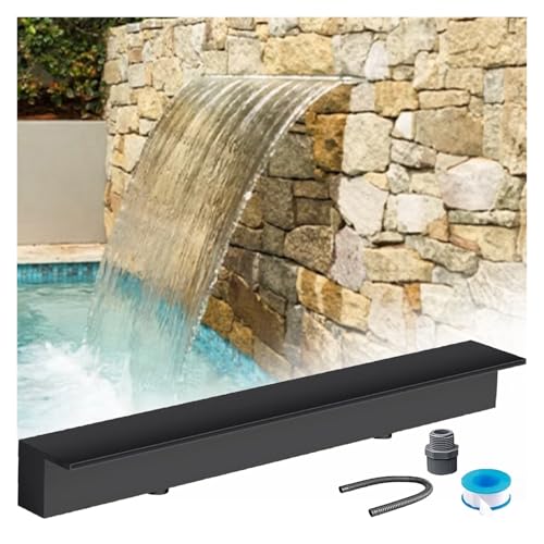 Kit per piscine e laghetti da giardino in acciaio inox, design moderno da parete, design completo di un pezzo unico per un'installazione senza sforzo