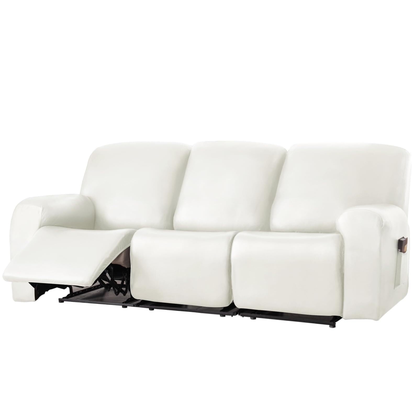 Housse siège d'angle extensible en simili cuir pour rénover le salon