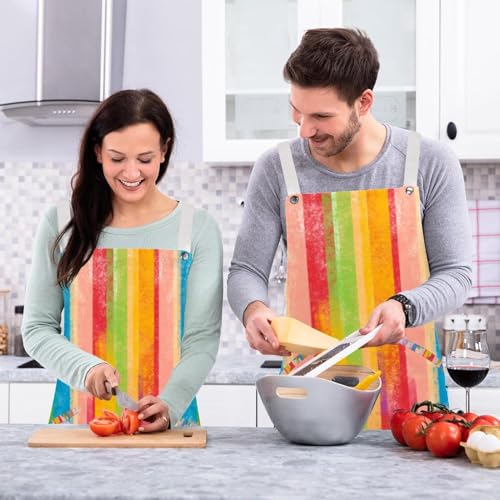 Tablier de serveuse aquarelle colorée pour protéger vos vêtements - 6